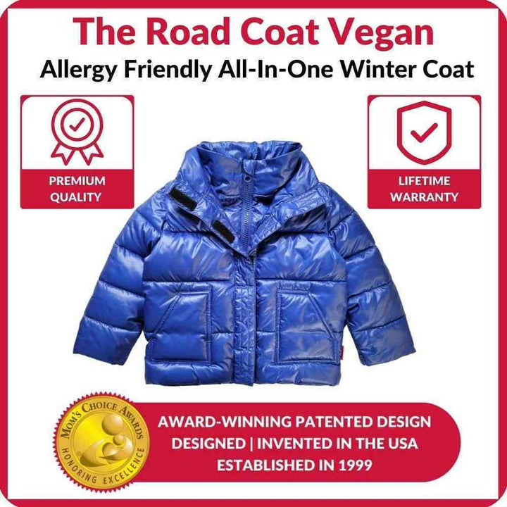 Award-winning Royal Blue Road Coat Vegan