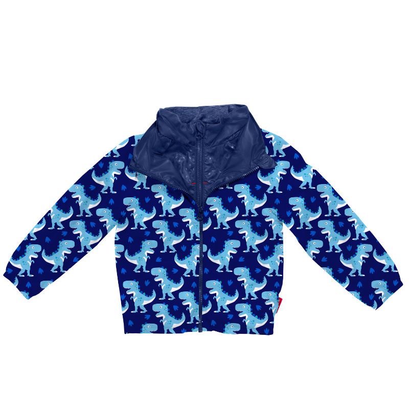 Car Seat Coat - Road Coat®Down Jacket - Navy - Raptor Print – Onekid