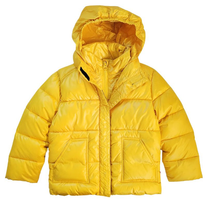 The Road Coat Vegan – Yellow – Car Seat Coat for Kids - Front View