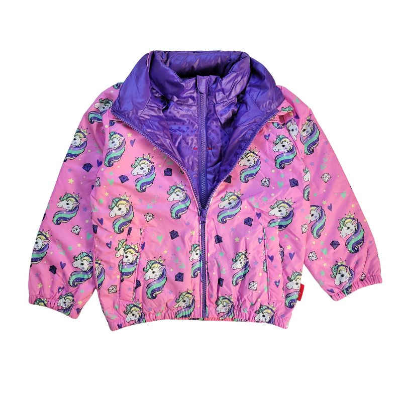 The Road Coat Transition – Unicorn Print – Car Seat Coat for Kids