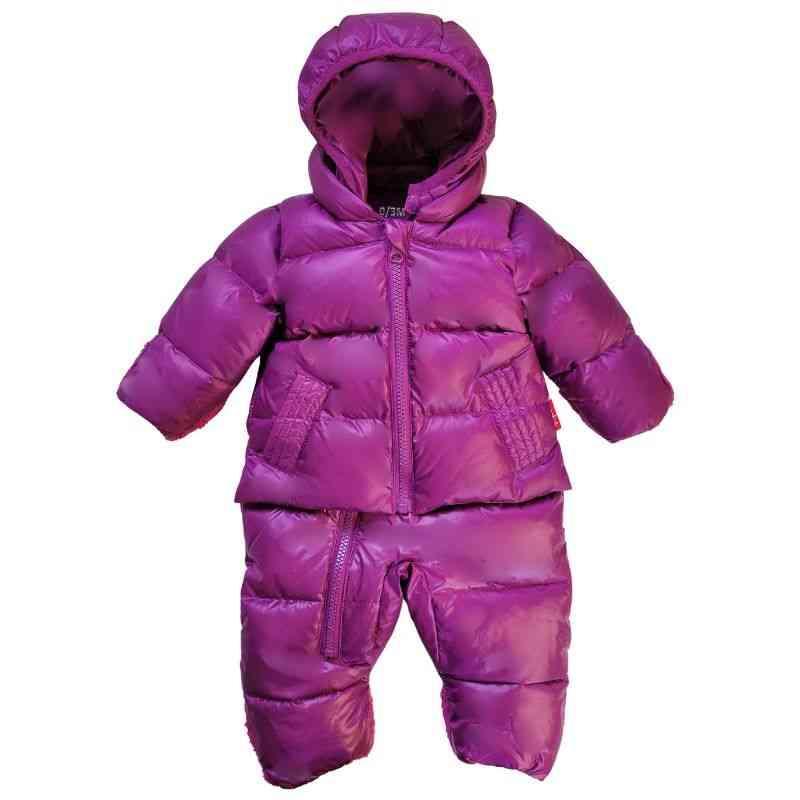 The Road Coat Snow Suit โ Plum โ Car Seat Snow Suit for Infants