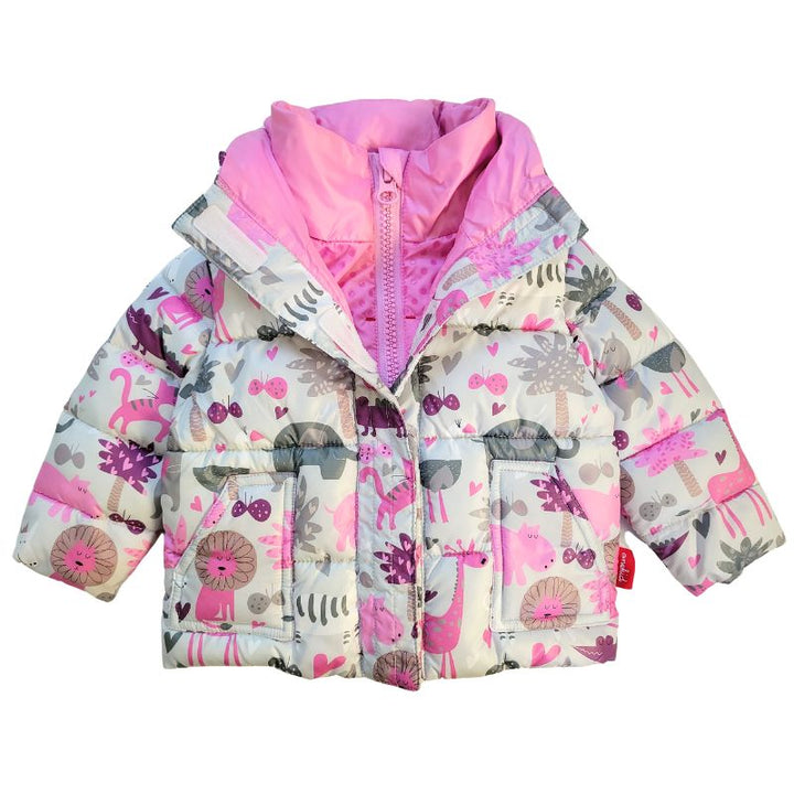The Road Coat Vegan – Safari Print – Car Seat Coat for Kids