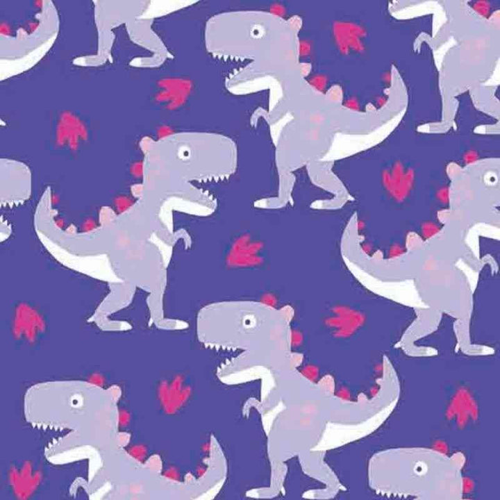 Purple Raptor dinosaur pattern design