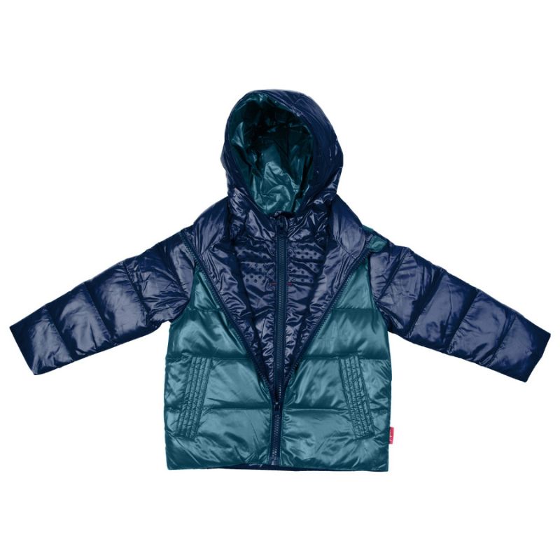 The Road Coat Down - Navy/Teal