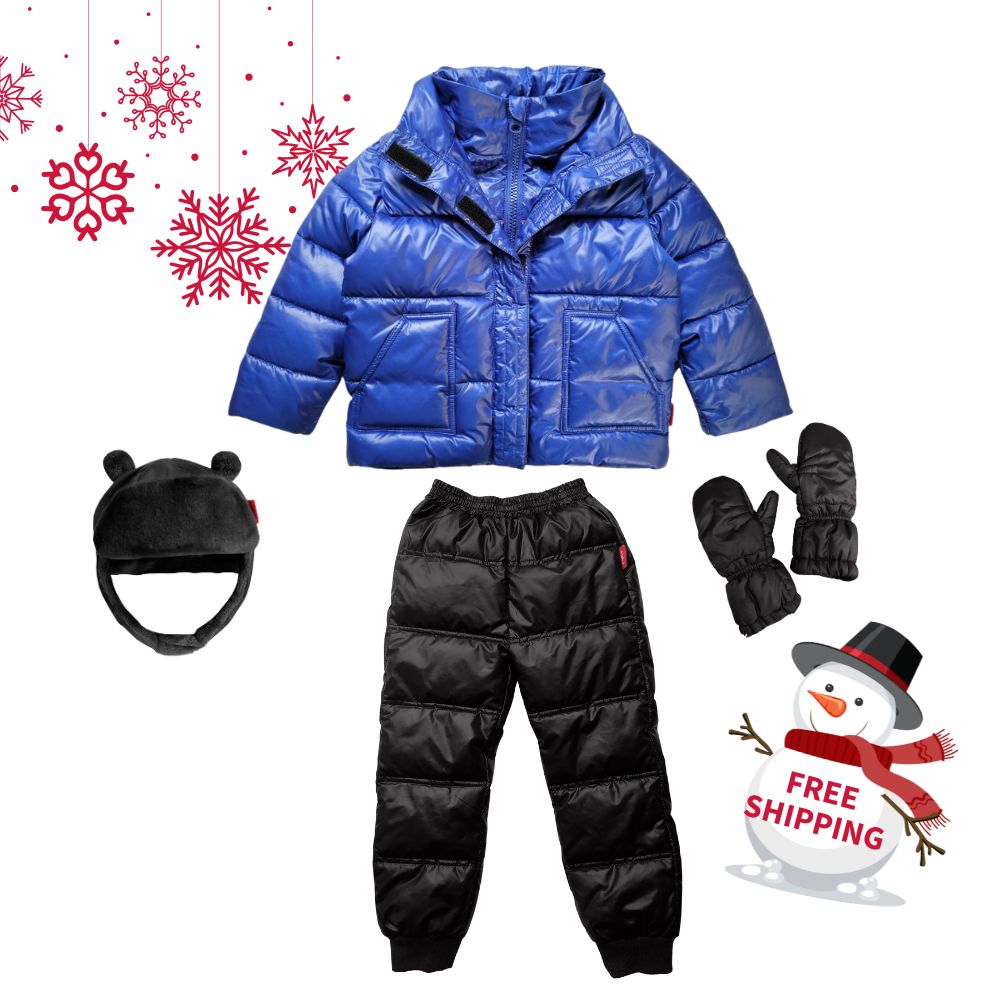 Winter Snuggle-Up 4 Pieces Gift Set Vegan Royal Blue