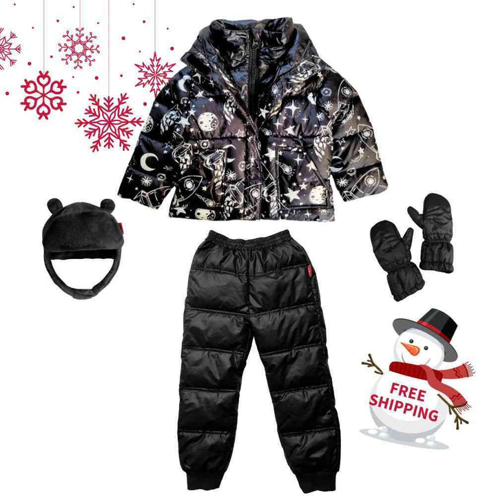 Winter Snuggle-Up 4 Pieces Gift Set Vegan  Rocketship