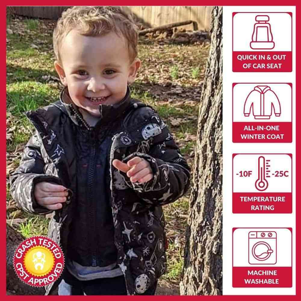 The Road Coat Vegan | One Kid | Allergy-Friendly Car Seat Coat