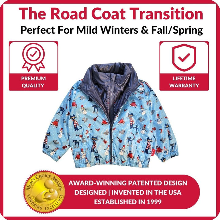 Pete The Cat Road Coat with premium quality badge