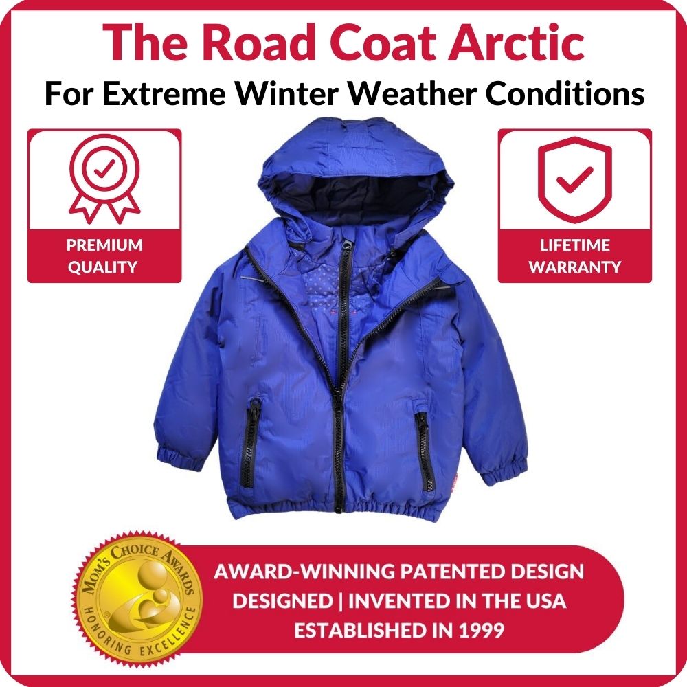 Royal Blue Road Coat Arctic for extreme winter conditions