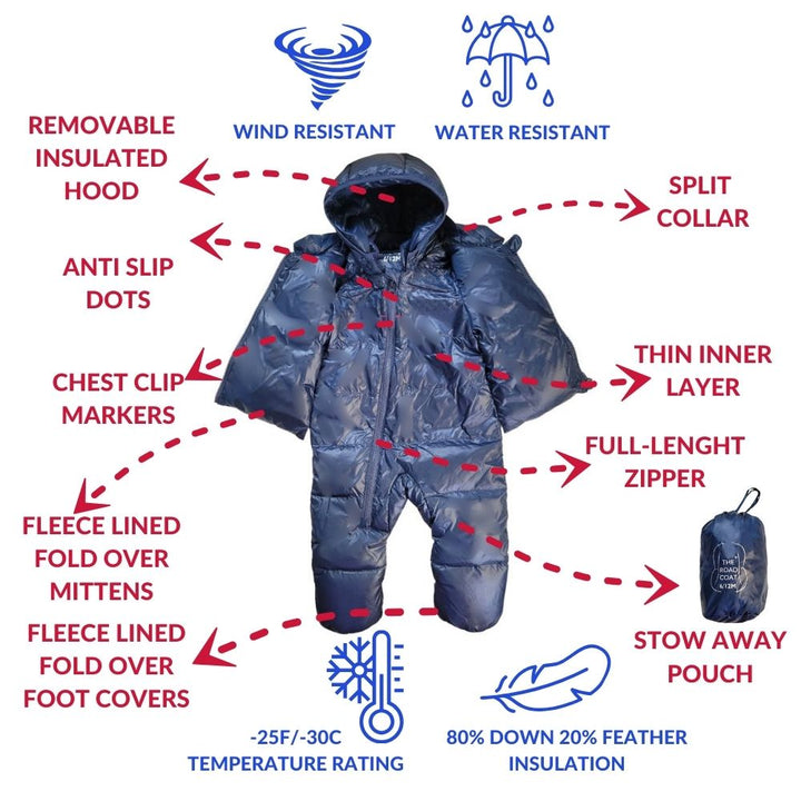 Road Coat Snow Suit features and insulation