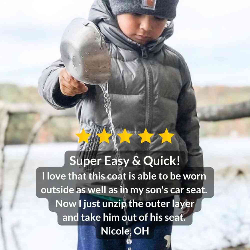Car Seat Coat One Kid Road Coat Down – Platinum Safety