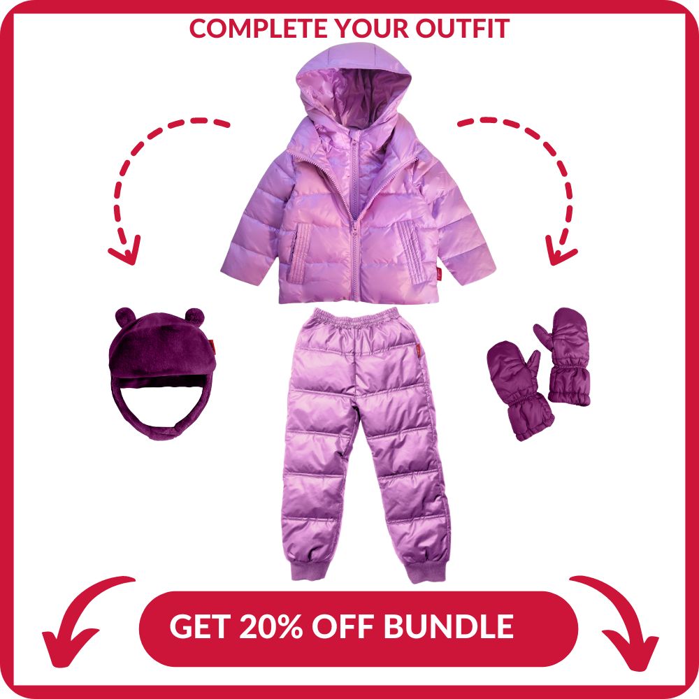 Car Seat Coat | One Kid Road Coat Down – Lilac | Safety Certified