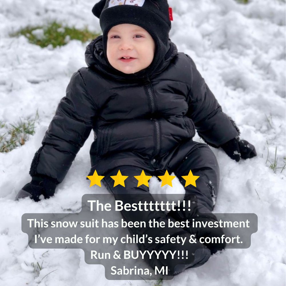 The Road Coat Snow Suit Black CPST Approved and Crash Tested Onekid
