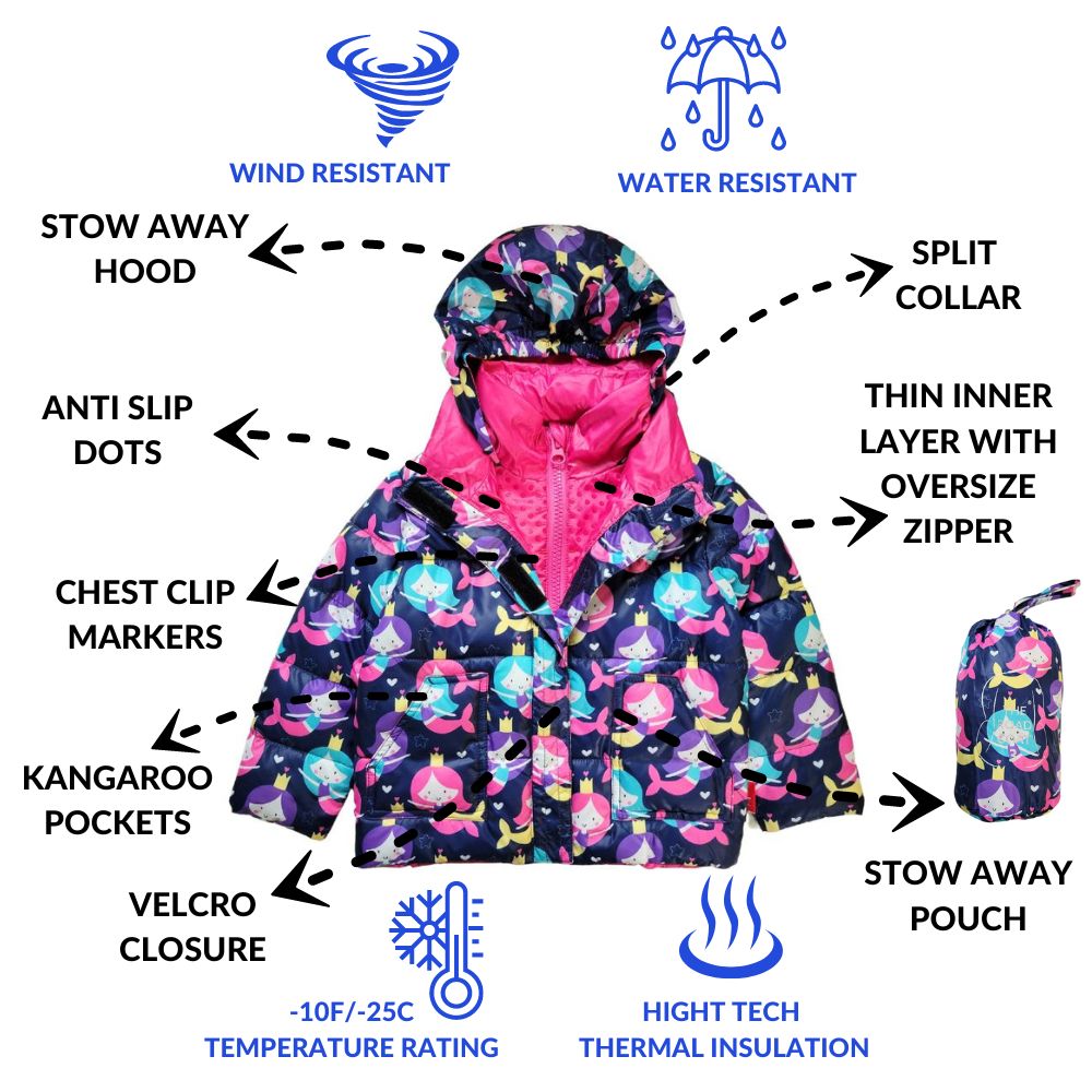 Girls mermaid raincoat store