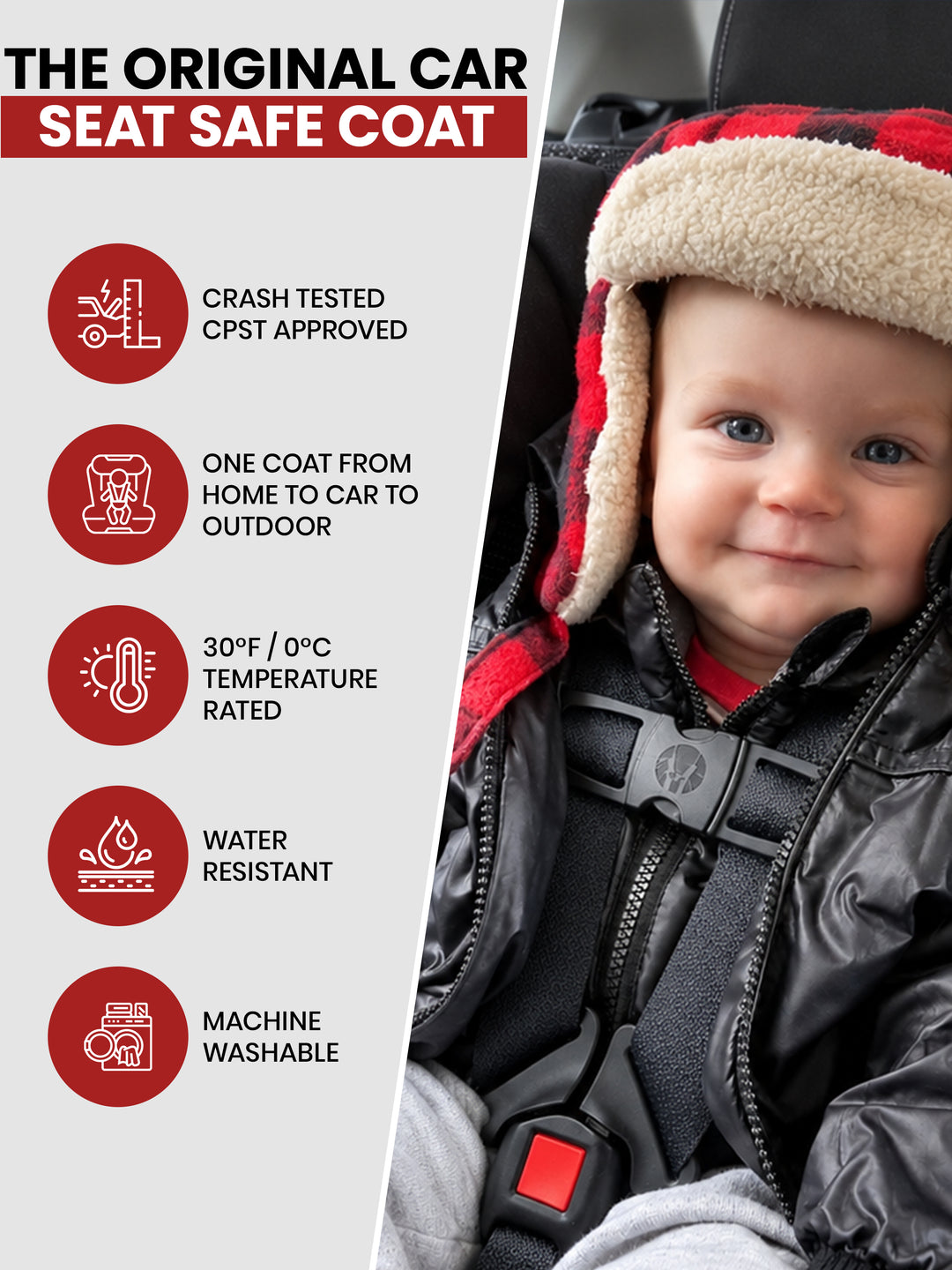 Car Seat Coat | The Road Coat Transition - Black
