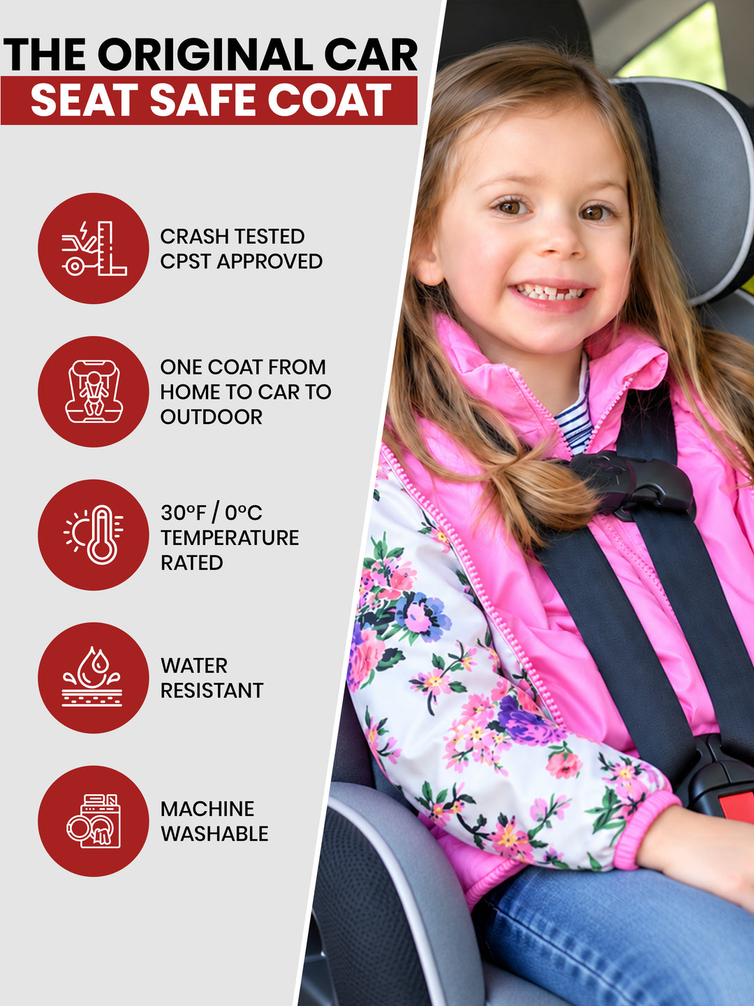Car Seat Coat | The Road Coat Transition - Floral Print