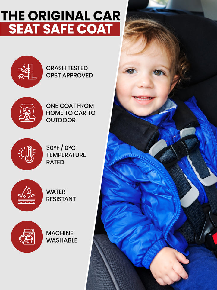 Car Seat Coat | The Road Coat Transition - Royal Blue
