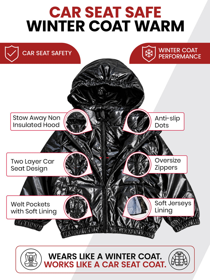 Car Seat Coat | The Road Coat Transition - Black