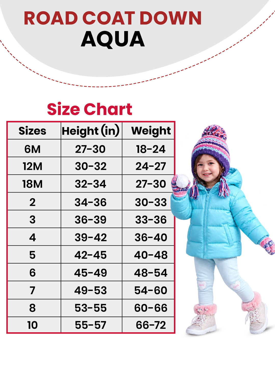 Car Seat Coat | The Road Coat Down - Aqua