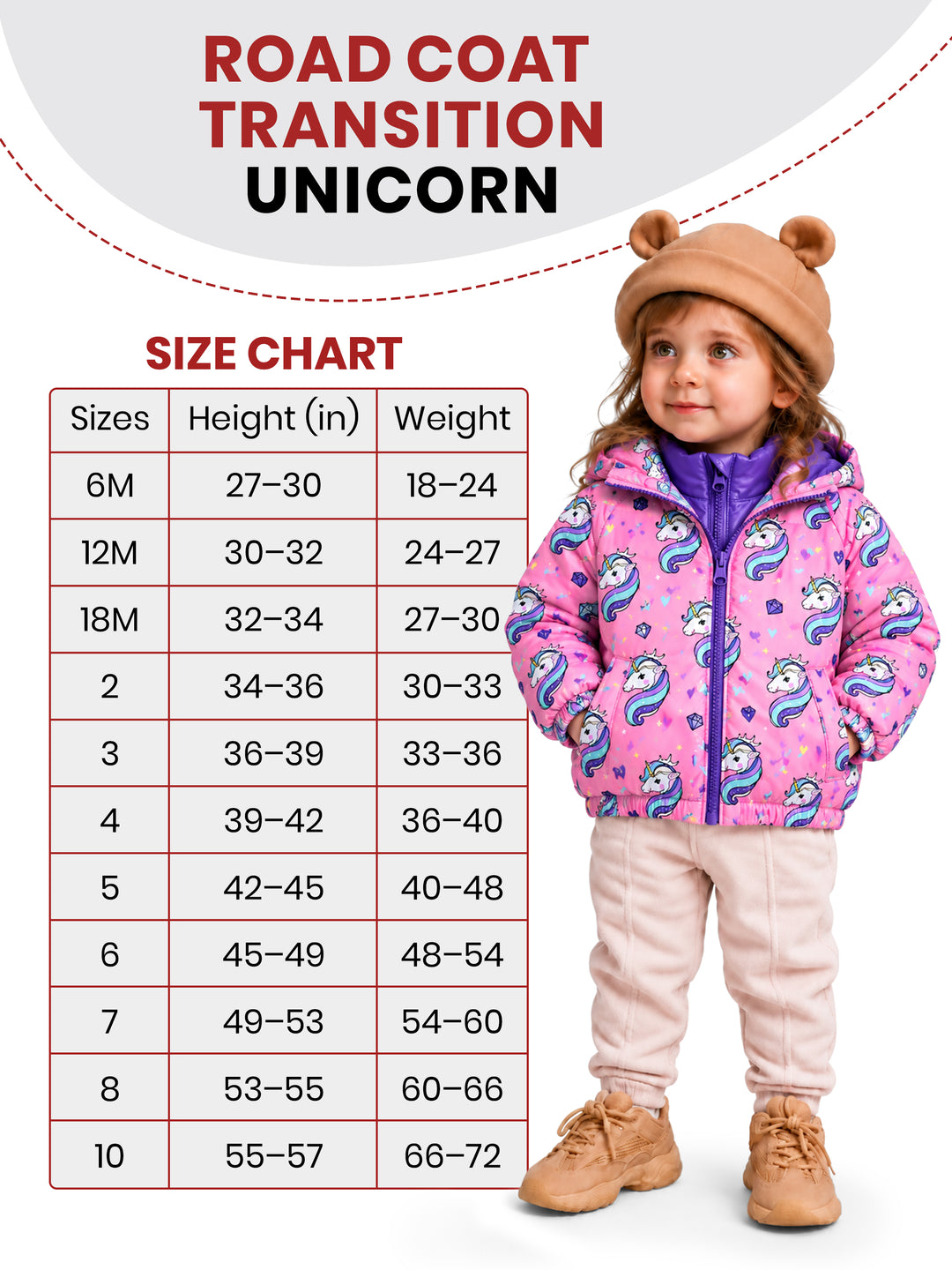 Car Seat Coat | The Road Coat Transition - Unicorn Print