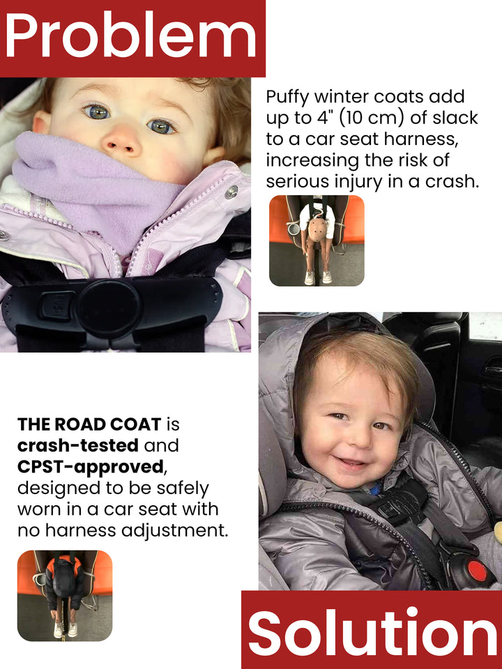 Car Seat Coat | The Road Coat Transition - Black