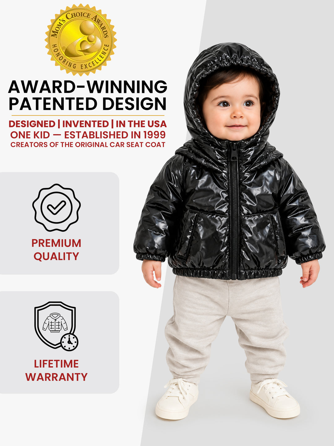 Car Seat Coat | The Road Coat Transition - Black