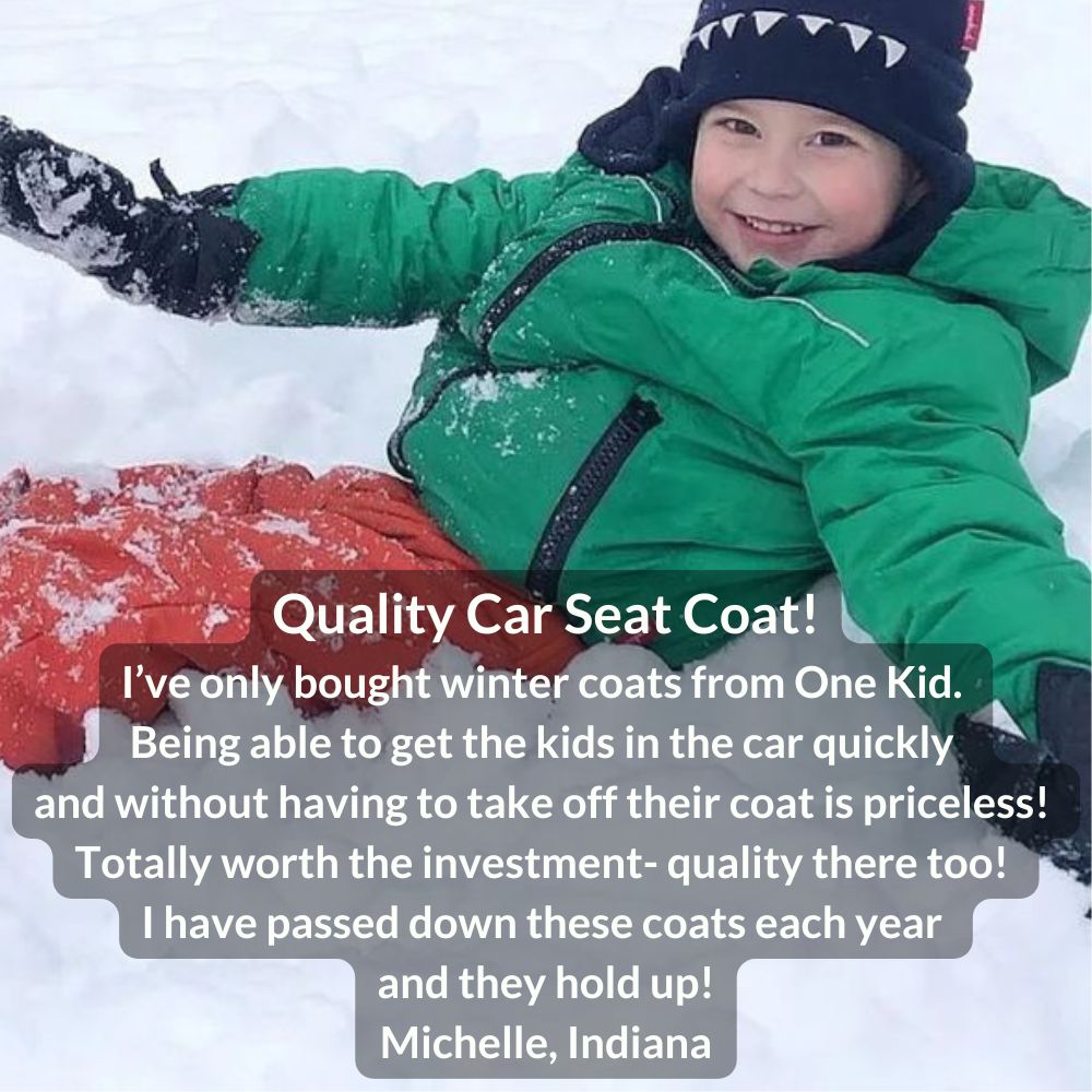The Road Coat Arctic Green Crash Tested CPST Approved Onekid