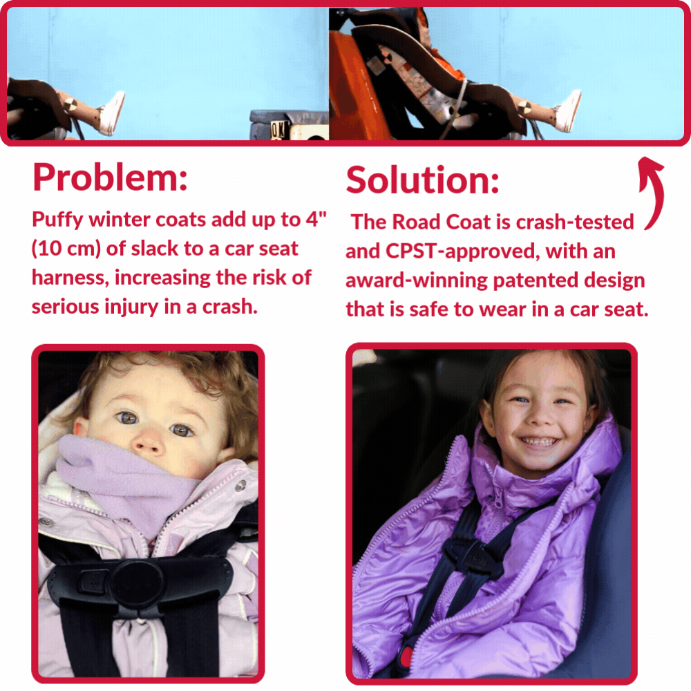Car Seat Coat | One Kid Road Coat Transition - Construction Print