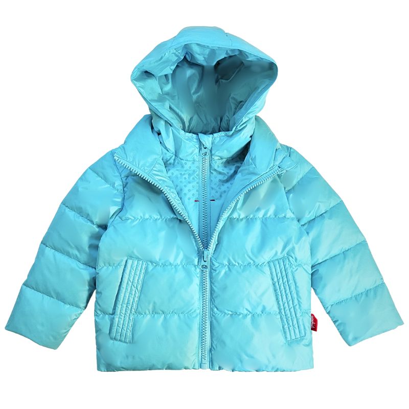 The Road Coat Down - Aqua - Car Seat Coat for Kids