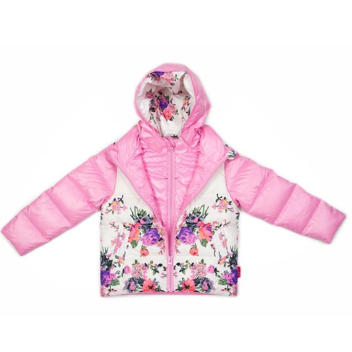 The Road Coat Down - Pink Floral