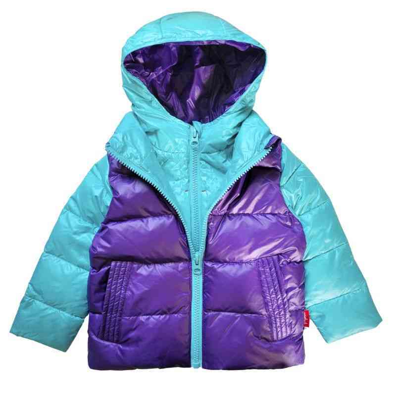 Aqua and purple Road Coat for toddlers