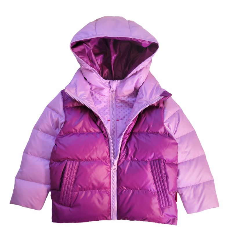 The Road Coat Down – Lilac/Plum – Car Seat Coat for Kids