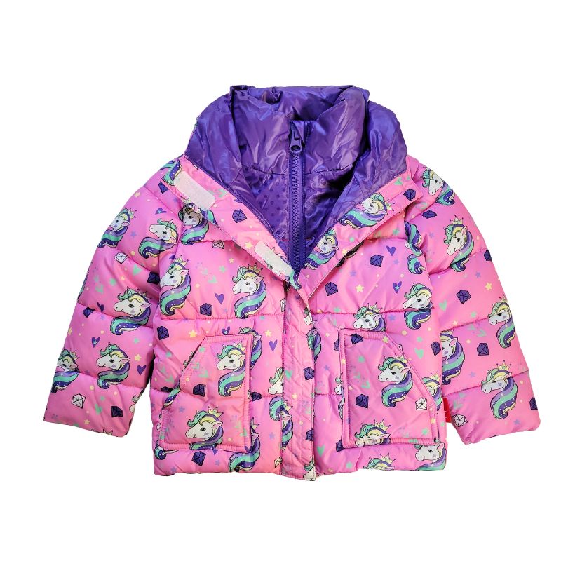 The Road Coat Vegan – Unicorn print – Car Seat Coat for Kids