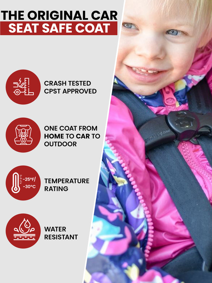 The Road Coat Down - Mermaid - Original Car Seat Safe Coat
