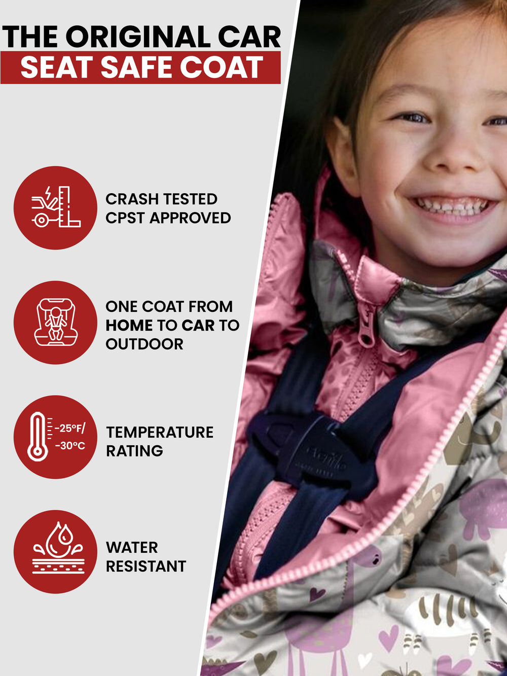 The Road Coat Down - Safari - Original Car Seat Safe Coat