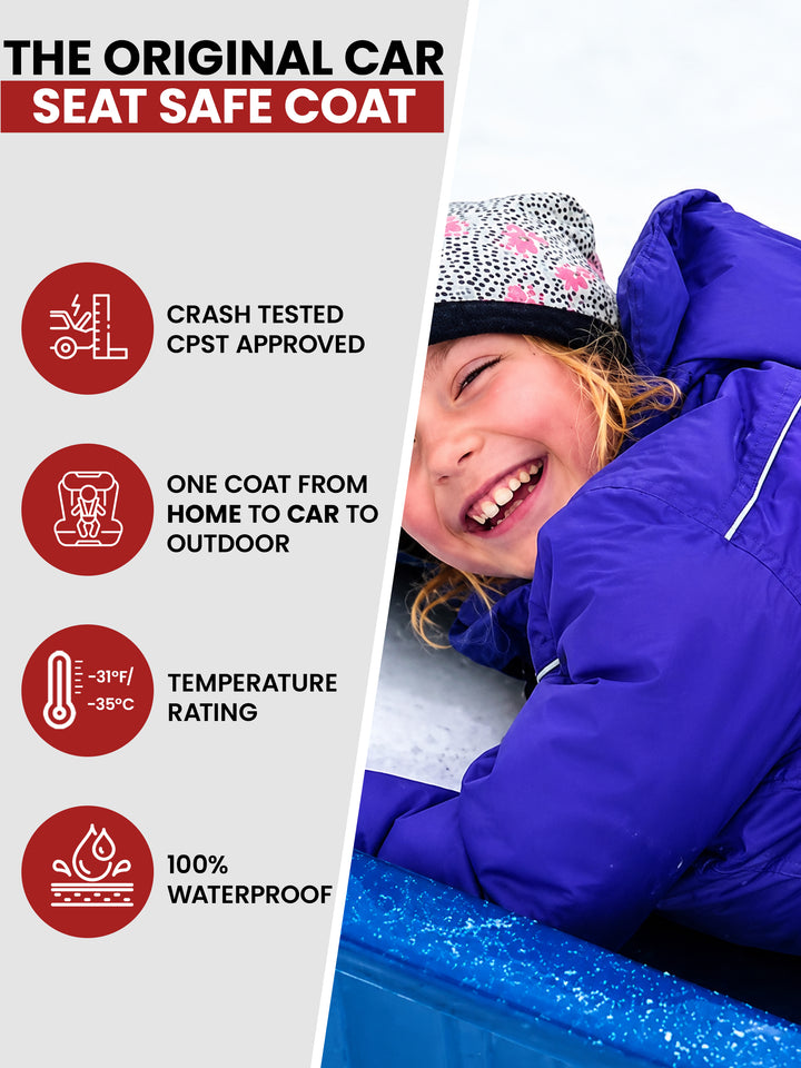 The Road Coat Arctic - Royal Blue - Original Car Seat Safe Coat