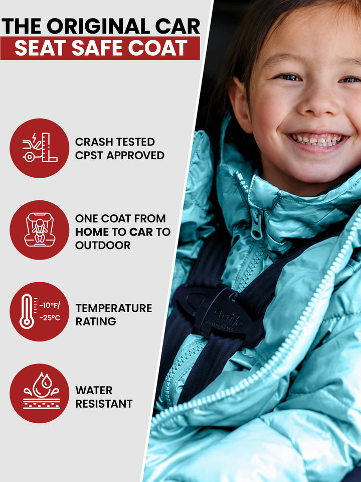 The Road Coat Vegan -  Purple - Original Car Seat Safe Coat