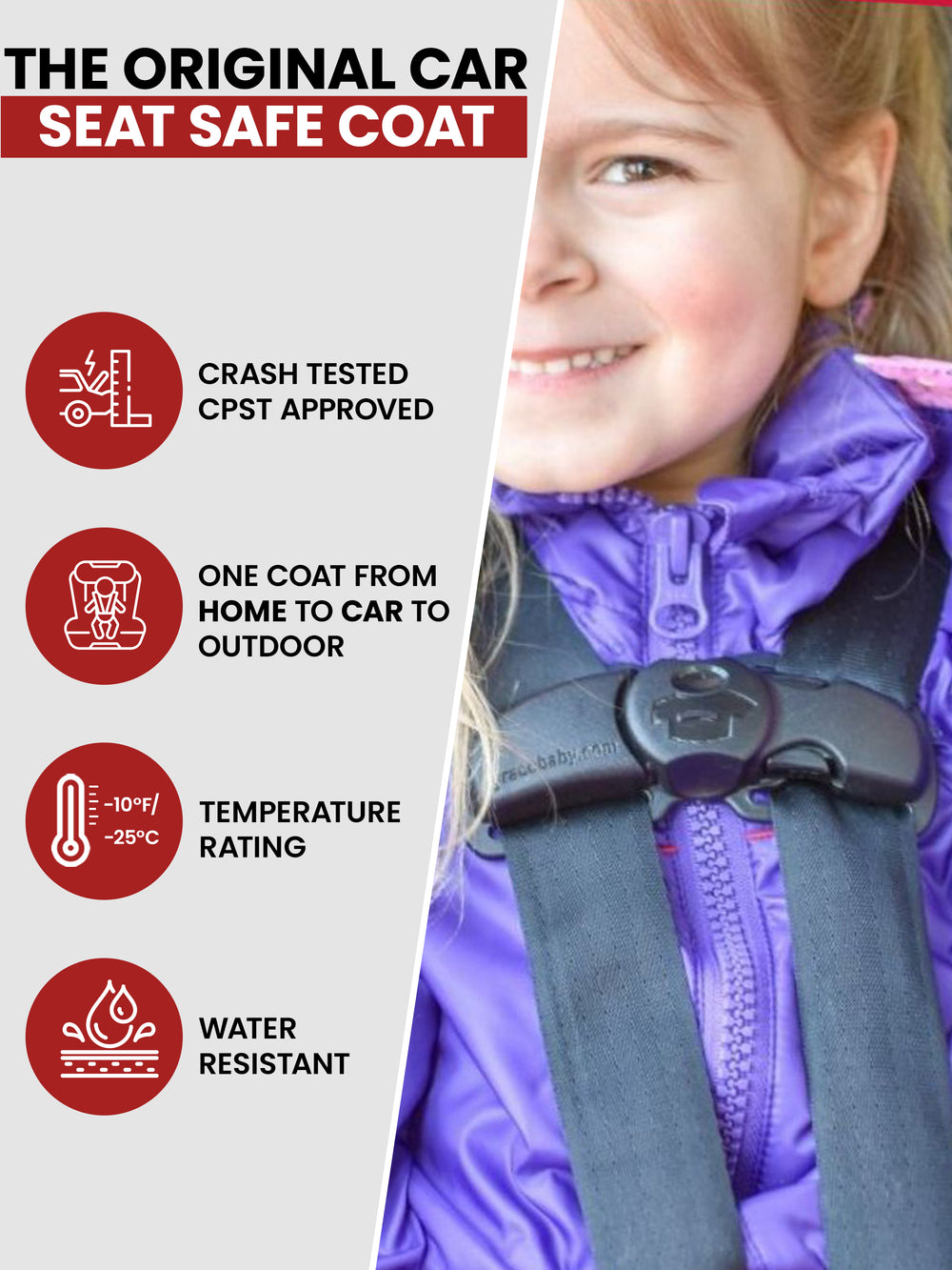 The Road Coat Vegan - Unicorn - Original Car Seat Safe Coat